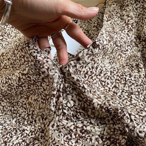 Zara brown printed dress - Picture 14 of 14